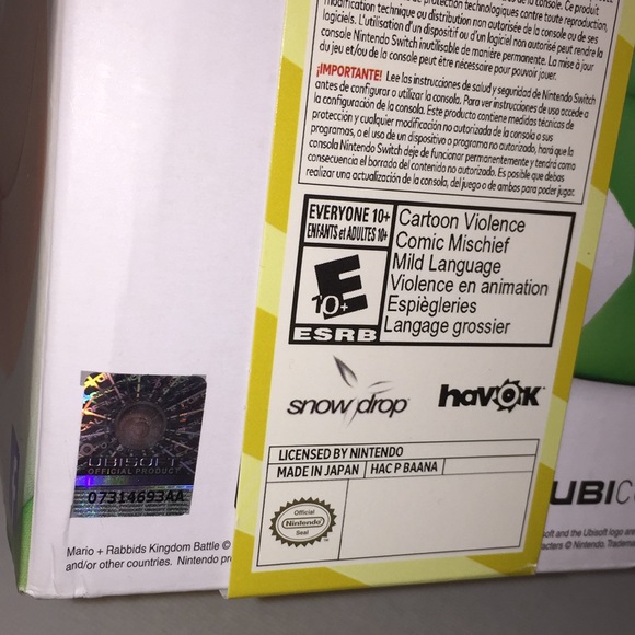 Nintendo Switch Mario Rabbids + Kingdom Battle Full Game + Rabbid Luigi Figurine - Picture 8 of 12